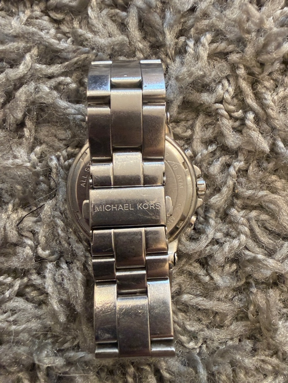 Michael Kors Silver and White Crystal-Trim Chronograph Watch - Picture 3 of 9